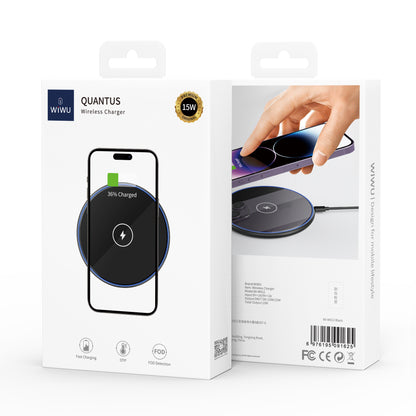 Wireless Charger WiWu Wi-W012, 15W, 1.67A, Black