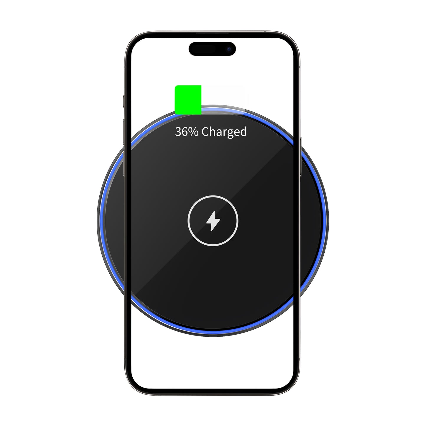 Wireless Charger WiWu Wi-W012, 15W, 1.67A, Black