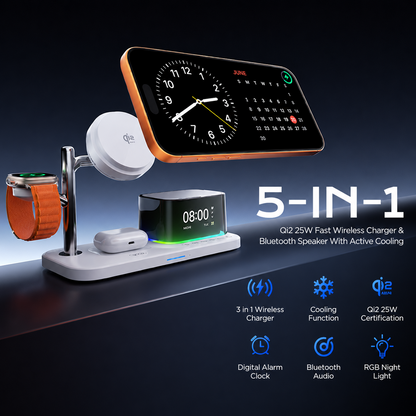Wireless Network Charger XO Design CX045 3in1, 25W, Black