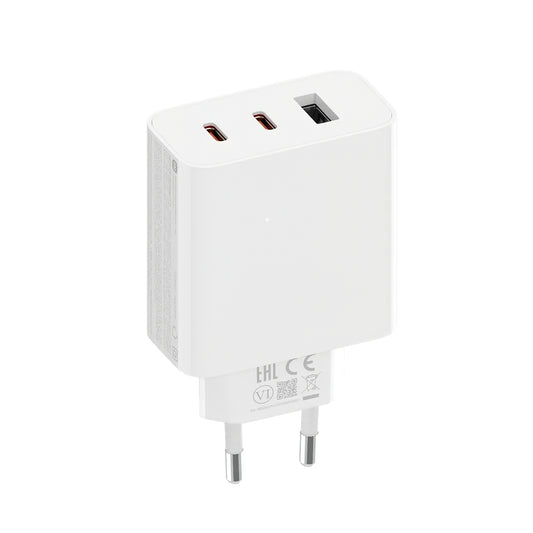 Xiaomi Network Charger 2C1A GaN, 67W, 3A, 1 x USB-A - 2 x USB-C, White