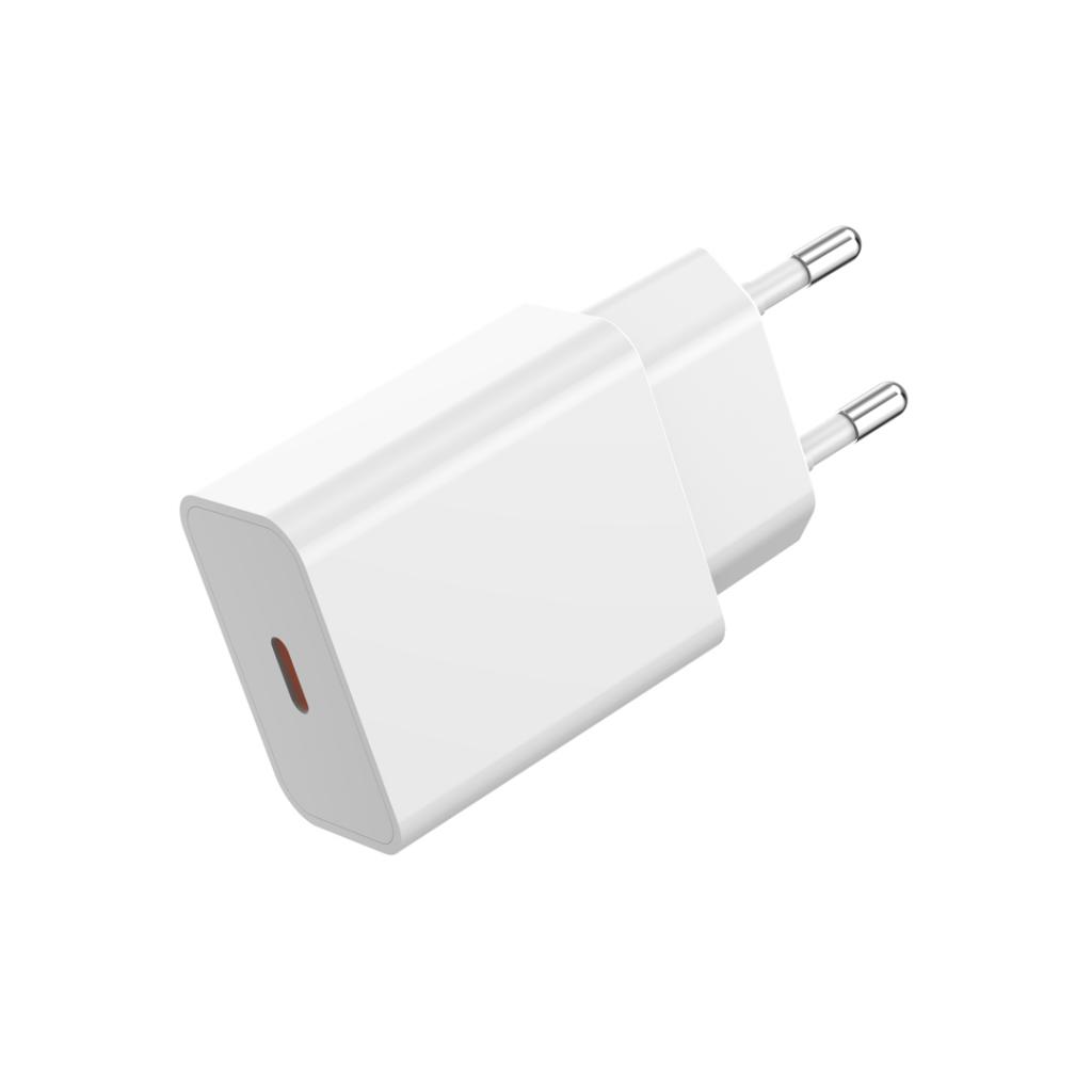 XO Design L126 Network Charger, 20W, 3A, 1 x USB-C, White