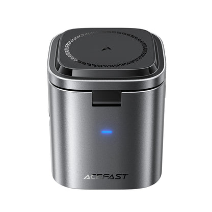 Acefast Z9 QI 6in1 USB-C Cable Charging Station, 80W, 1 x USB-C - 1 x USB-A, Black