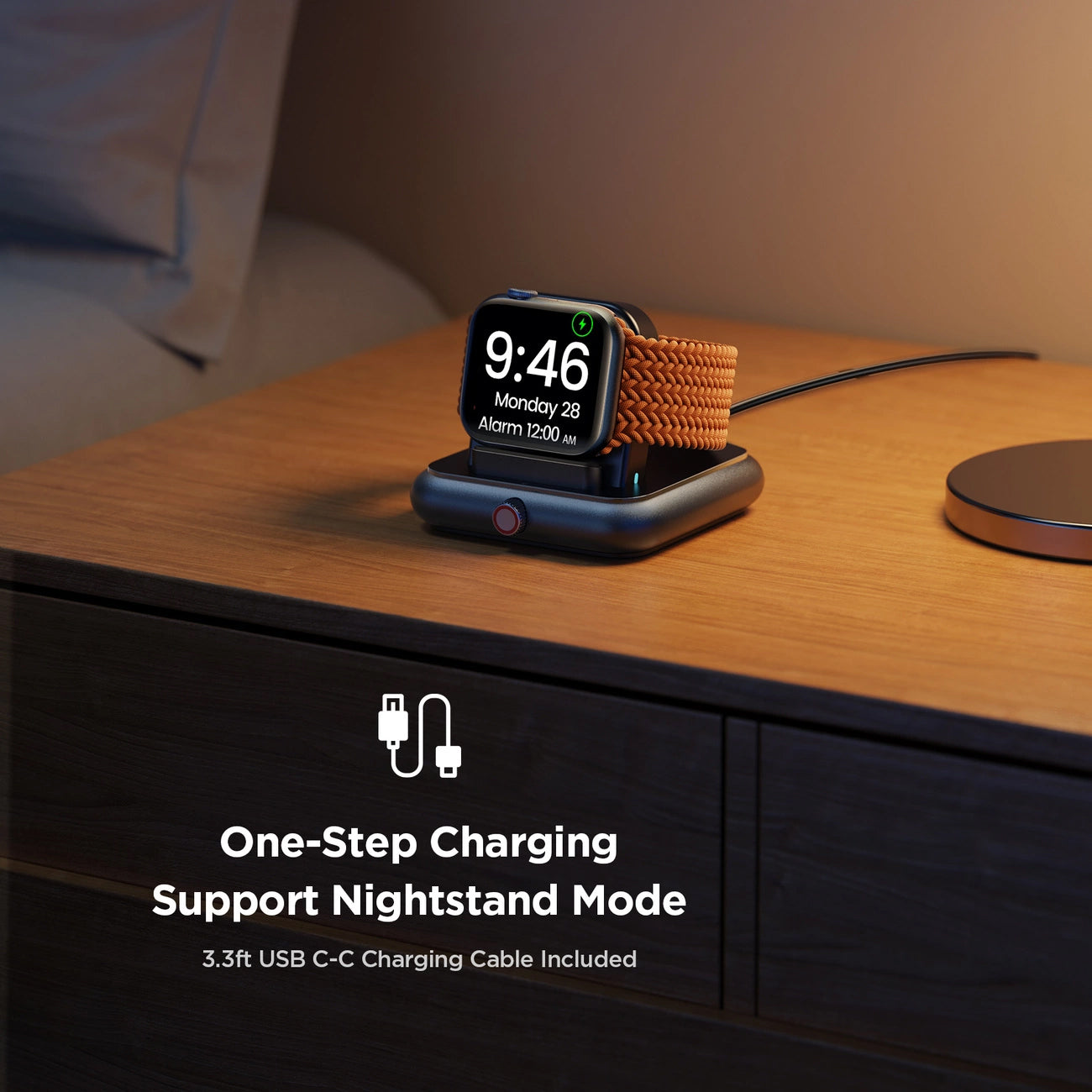 Joyroom JR-WQW03 Wireless Charger for Apple Watch Series, Black