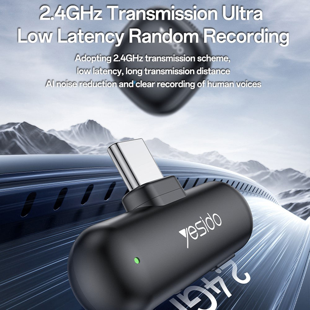 Yesido KR20 Lavalier, Lightning, Set of 2 pieces, Black