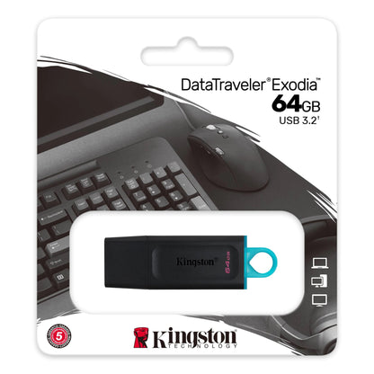 External memory USB-A 3.2 Kingston DT Exodia, 64Gb DTX/64GB