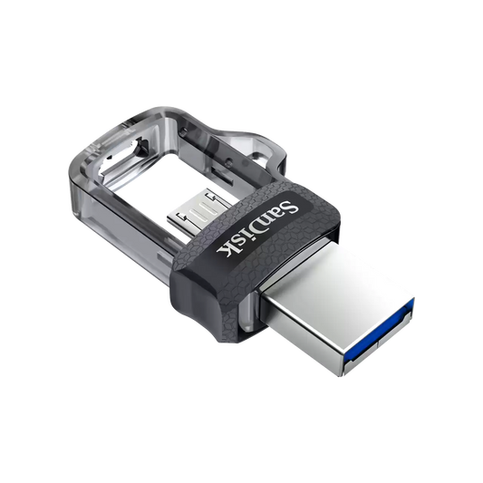External Memory USB-A 3.0 / microUSB SanDisk Ultra Dual Drive, 128Gb SDDD3-128G-G46