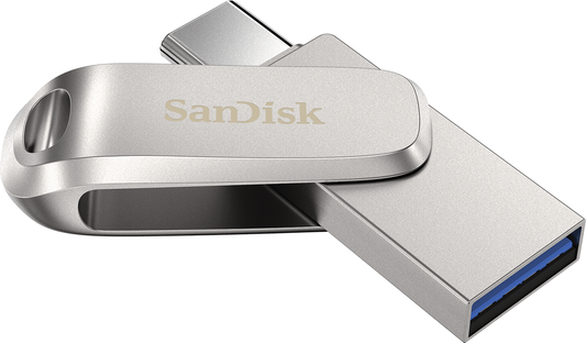 External Memory USB-A 3.2 / USB-C SanDisk Ultra Luxe Dual Drive, 512Gb SDDDC4-512G-G46