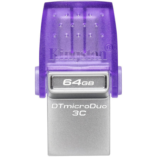 External Memory USB-A 3.2 / USB-C Kingston microDuo 3C, 64Gb DTDUO3CG3/64GB