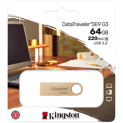 External Memory USB-A 3.2 Kingston DT SE9 G3, 64Gb DTSE9G3/64GB