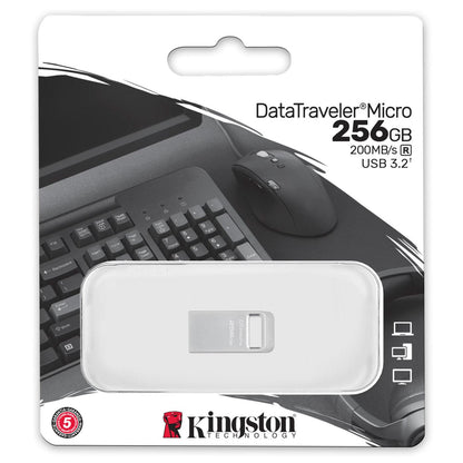 External Memory USB-A 3.2 Kingston Micro G2, 256Gb DTMC3G2/256GB