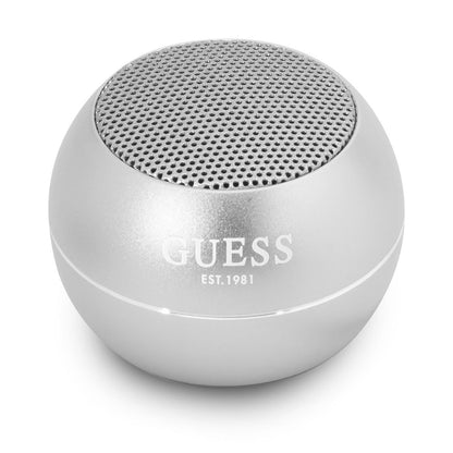 Guess Portable Bluetooth Speaker, 3W, Silver