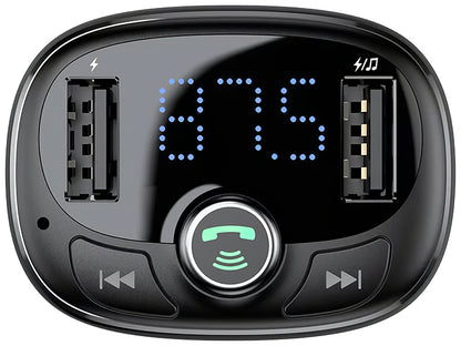 Baseus S-09 Bluetooth FM modulator, 2 x USB-A - 1 x microSD