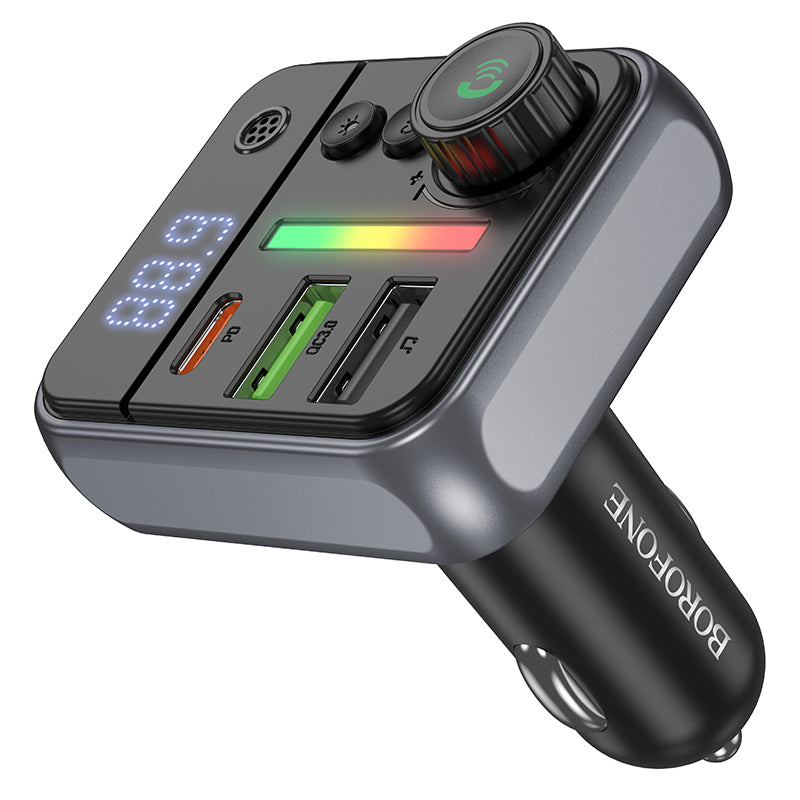 Borofone BC50 Ascenso Bluetooth FM Modulator, 2 x USB-A - 1 x USB-C