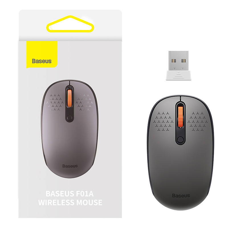 Wireless Mouse Baseus F01A, 1600DPI, Gray B01055502833-00