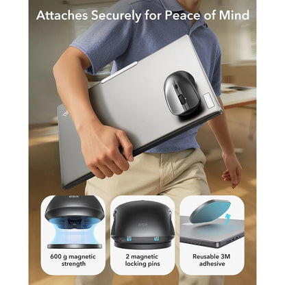 ESR MagMouse Wireless Mouse, 800DPI - 4800DPI, Black