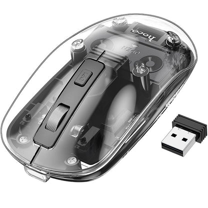 HOCO GM29 Wireless Mouse, 1600DPI, BT / Wi-Fi, Black
