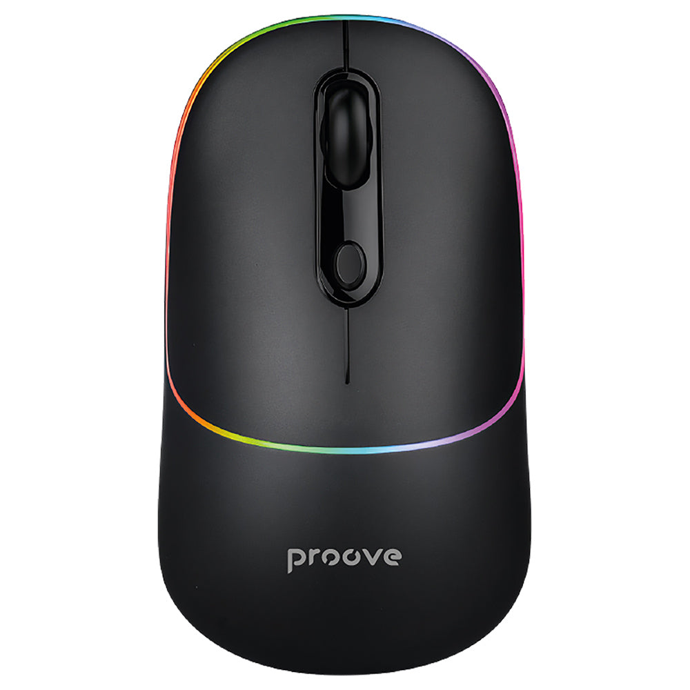 Proove Blink Wireless Mouse, RGB, 800DPI - 1600DPI, BT / Wi-Fi, Black WMBL00002001