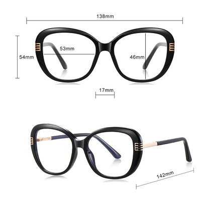 Techsuit 2265 Women's Computer Glasses, Anti-Blue Light, Light Brown