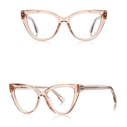 Techsuit 2279 Women's Computer Glasses, Anti-Blue Light, Light Brown