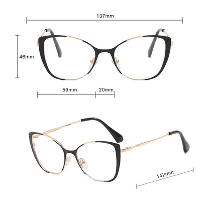 Techsuit 8808 Women's Computer Glasses, Anti-Blue Light, Black