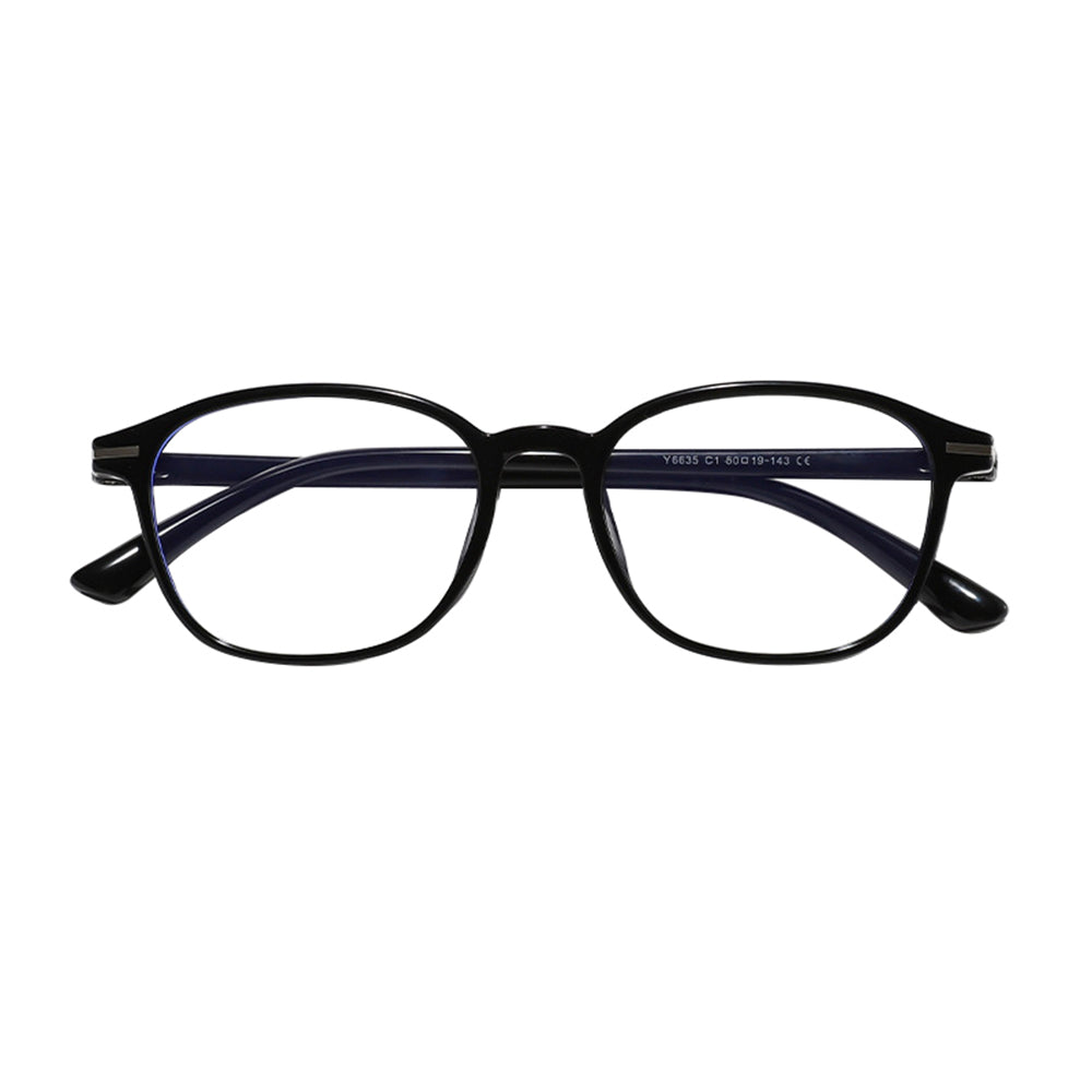 Unisex Techsuit 6635 Computer Glasses, Anti-Blue Light, Black