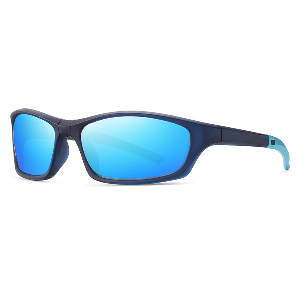 Unisex Techsuit 24101 Cycling Glasses, Polarized, Blue