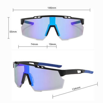 Unisex Techsuit 9963 Cycling Glasses, Black Orange
