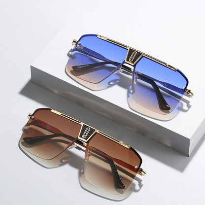 Men's Techsuit 2576 Sunglasses, Gold Blue Brown
