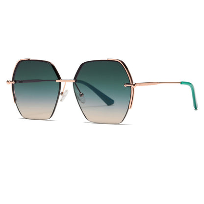Techsuit Women's Sunglasses 8561, Pink Gold Green