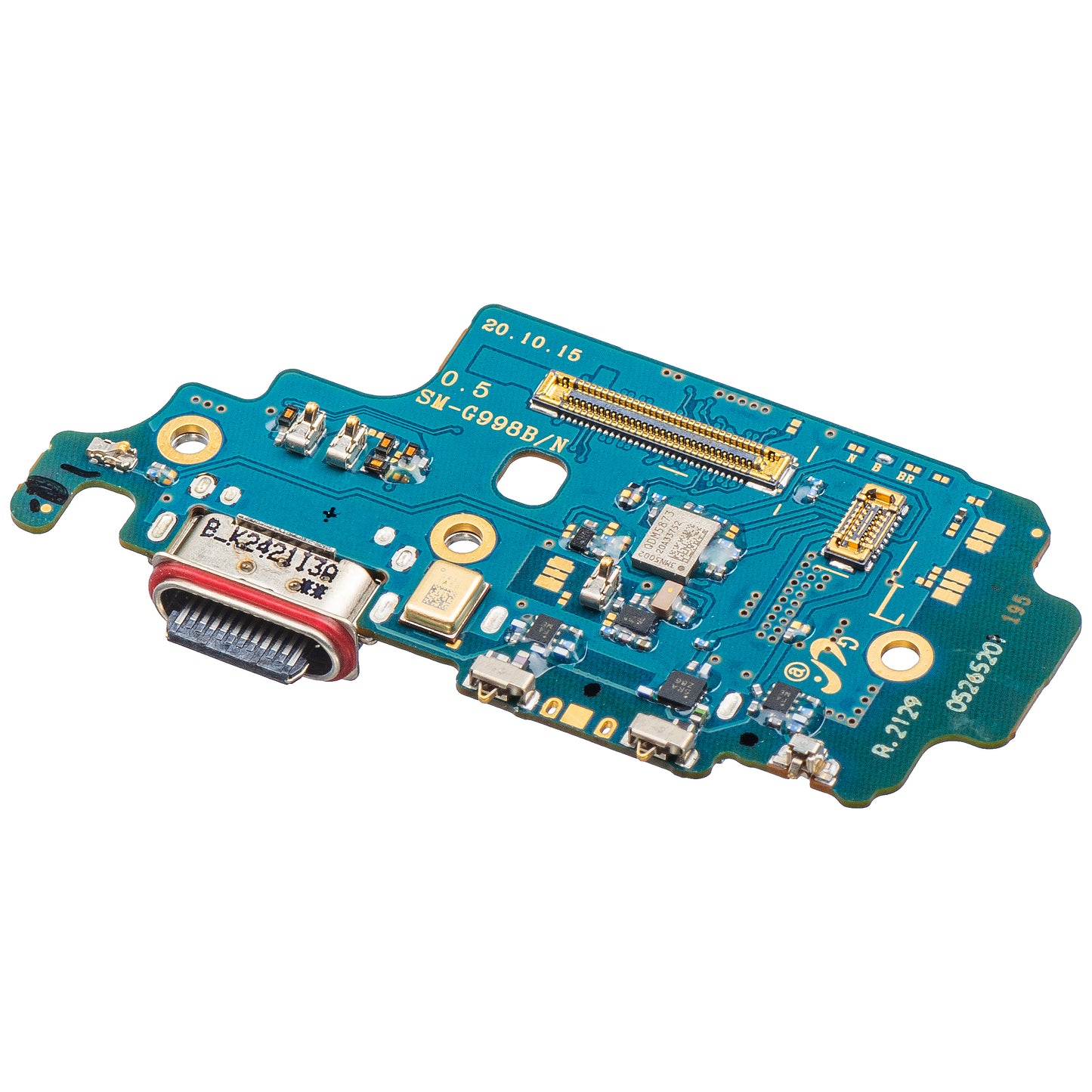 Charging Connector Board - Microphone Samsung Galaxy S21 Ultra 5G G998, Service Pack GH96-14064A