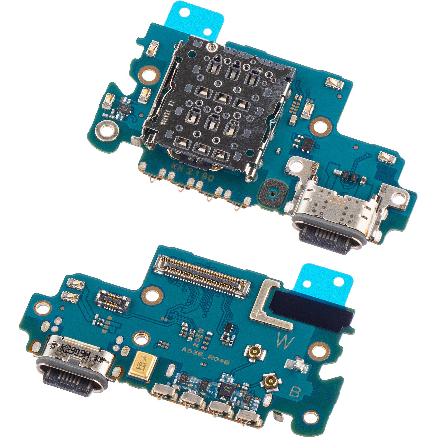 Charging Connector Board - Microphone - SIM Reader Module Samsung Galaxy A53 5G A536, Service Pack GH59-15556A