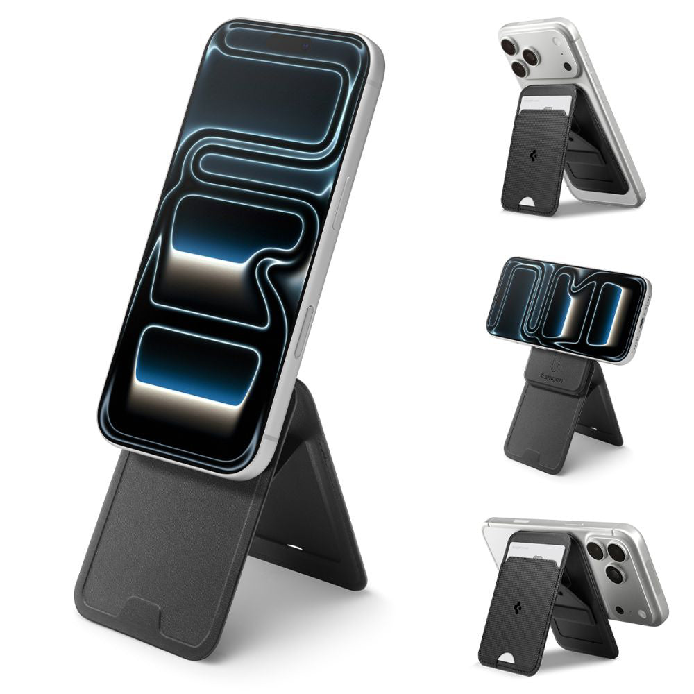 MagSafe Wallet, Spigen, Slim Fold Tripod S314-3, Black
