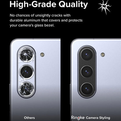 Ringke Styling Rear Camera Protection Frame for Samsung Galaxy Z Fold5 F946, Aluminum, Black