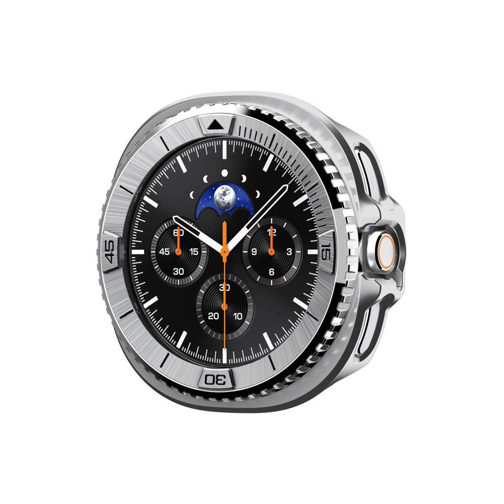 Spigen Tune Pro Pilot Protection Frame for Samsung Galaxy Watch8 Classic, Silver ACS10017