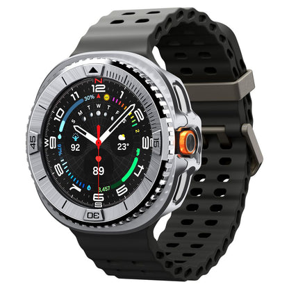 Spigen Tune Pro Pilot Protection Frame for Samsung Galaxy Watch8 Classic, Silver ACS10017