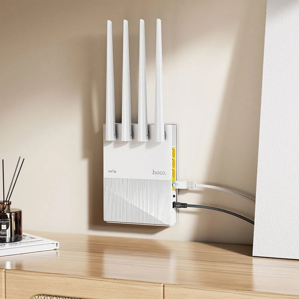 HOCO HI31 Wireless Router, Dual Band, Wi-Fi 5, White