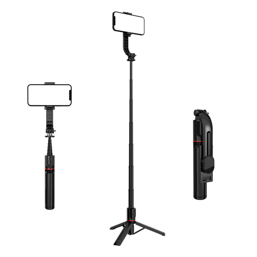 Selfie Stick Bluetooth Techsuit L12, Universal, Black