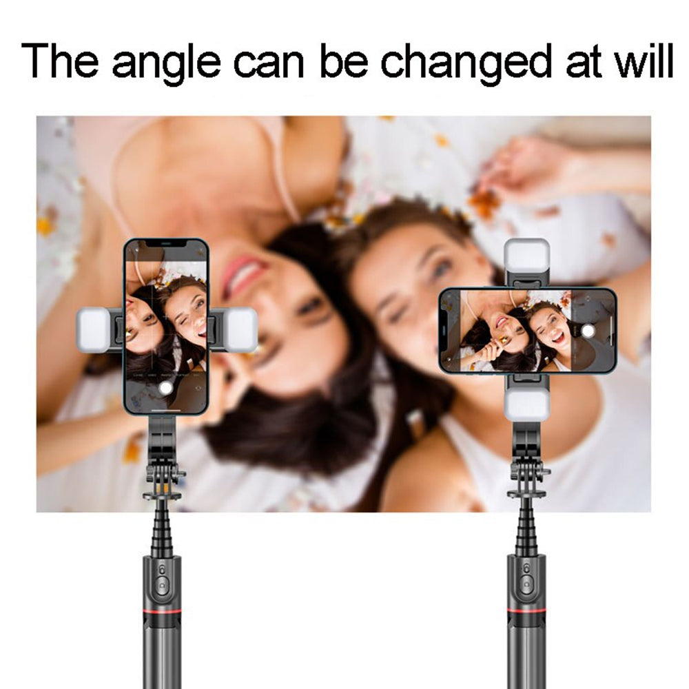 Selfie Stick Bluetooth Techsuit L12D, Universal, Black