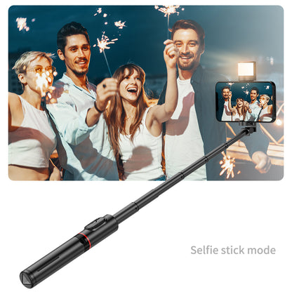 Selfie Stick Bluetooth Techsuit Q12S, Universal, Black