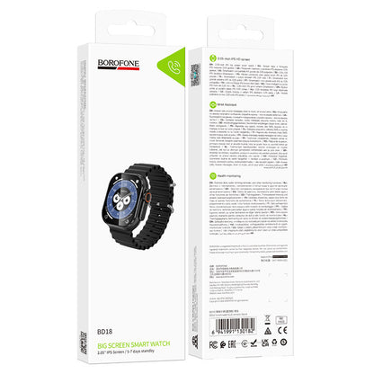 Borofone BD18 Smartwatch, Black