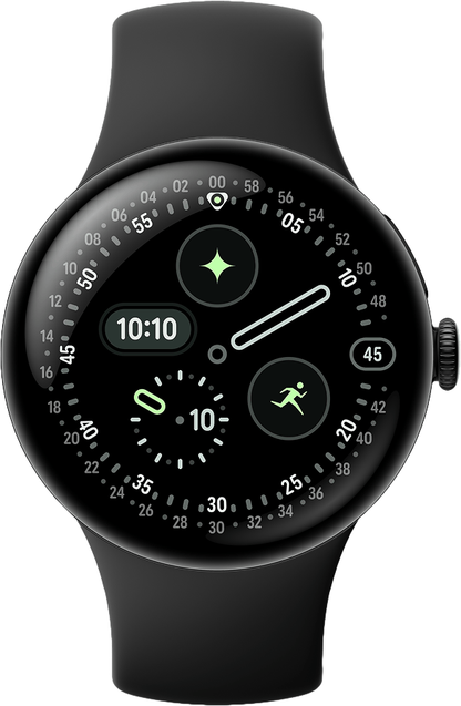 Google Pixel Watch 4 Smartwatch, 41mm, Black GA09958-EU