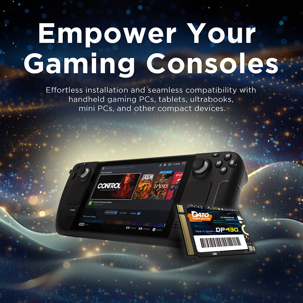 Solid State Drive (SSD) Dato DP430, NVME M.2 2230, PCIE Gen4x4, 1TB, Black DP430SSD-1TB