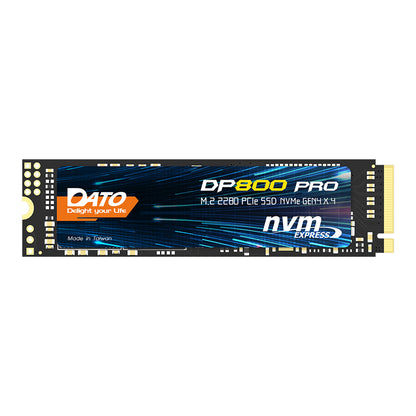 Solid State Drive (SSD) Dato DP800 Pro, NVME M.2 2280, PCIe, 4TB, Black DP800PSSD-4TB