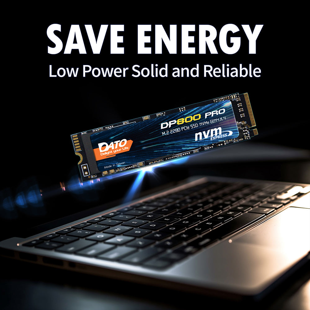 Solid State Drive (SSD) Dato DP800 Pro, NVME M.2 2280, PCIe, 4TB, Black DP800PSSD-4TB