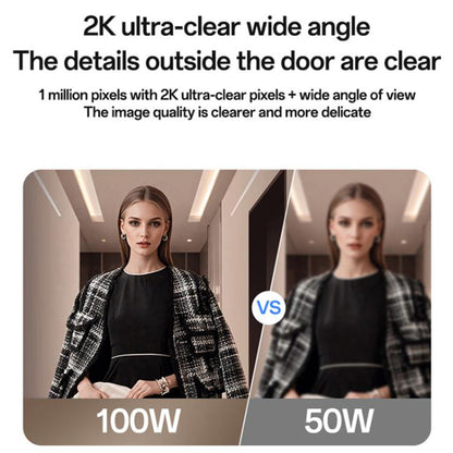 Yesido KM27 Doorbell, Wi-Fi, 2K, White