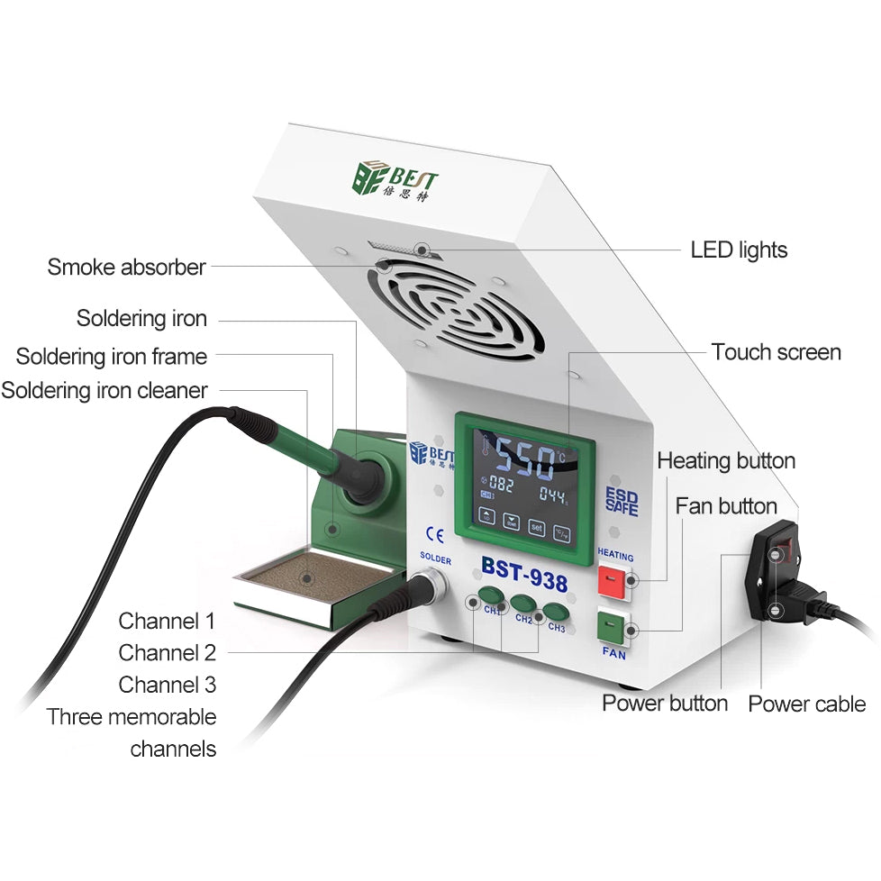 Station Letcon Best BST-938, With Smoke Extractor