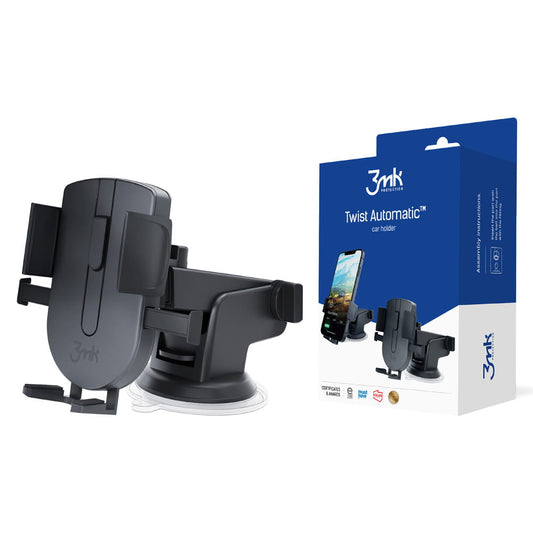 3MK Twist Automatic Car Mount, Universal, Black