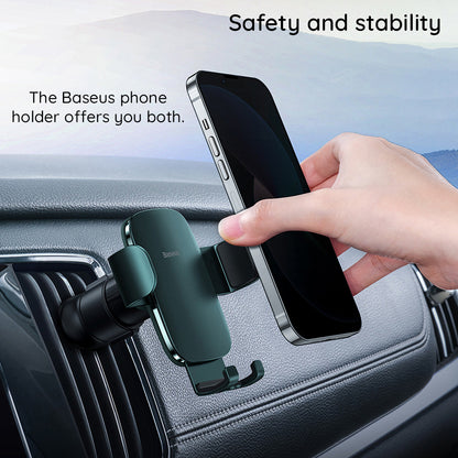 Baseus Metal Age 3 Car Holder, 4.7inch - 7.2inch, Gray C40467600811-00