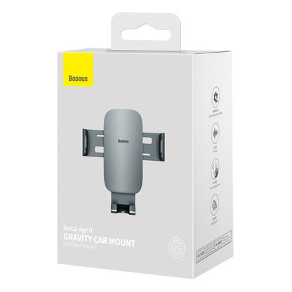 Baseus Metal Age II Car Mount, 4.7inch - 6.7inch, Gray SUJS000013