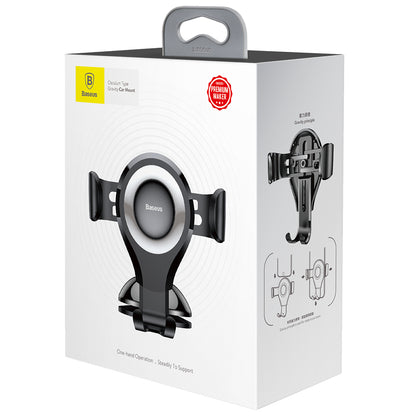 Baseus Osculum Gravity Car Mount, 63mm - 85mm, Silver SUYL-XP0S